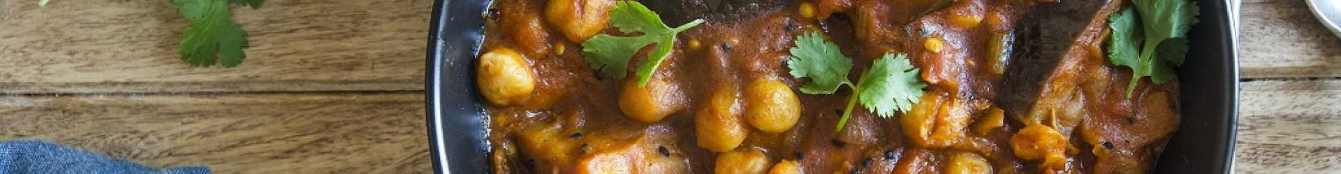 Curry d’aubergines fondant